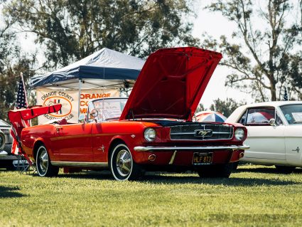 Three-quarter view of the 1964 1/2 Mustang