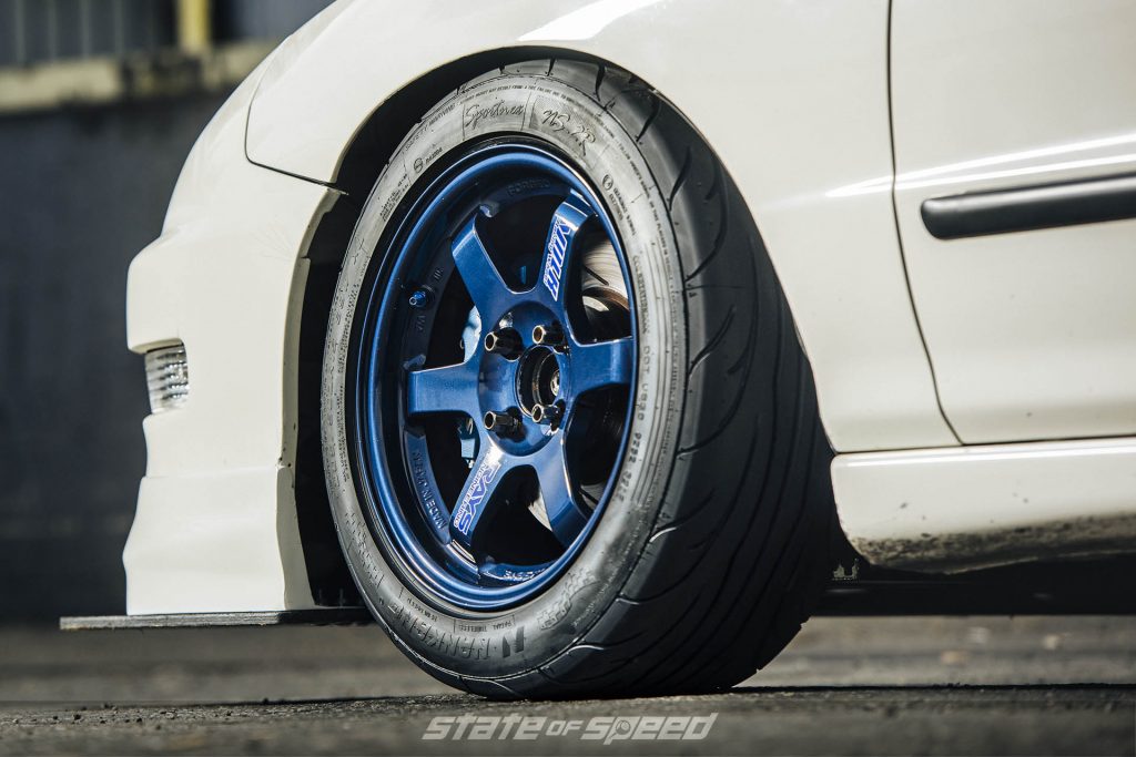 Integra with Volk TE37 Forged wheels and Nankang NS2R tires