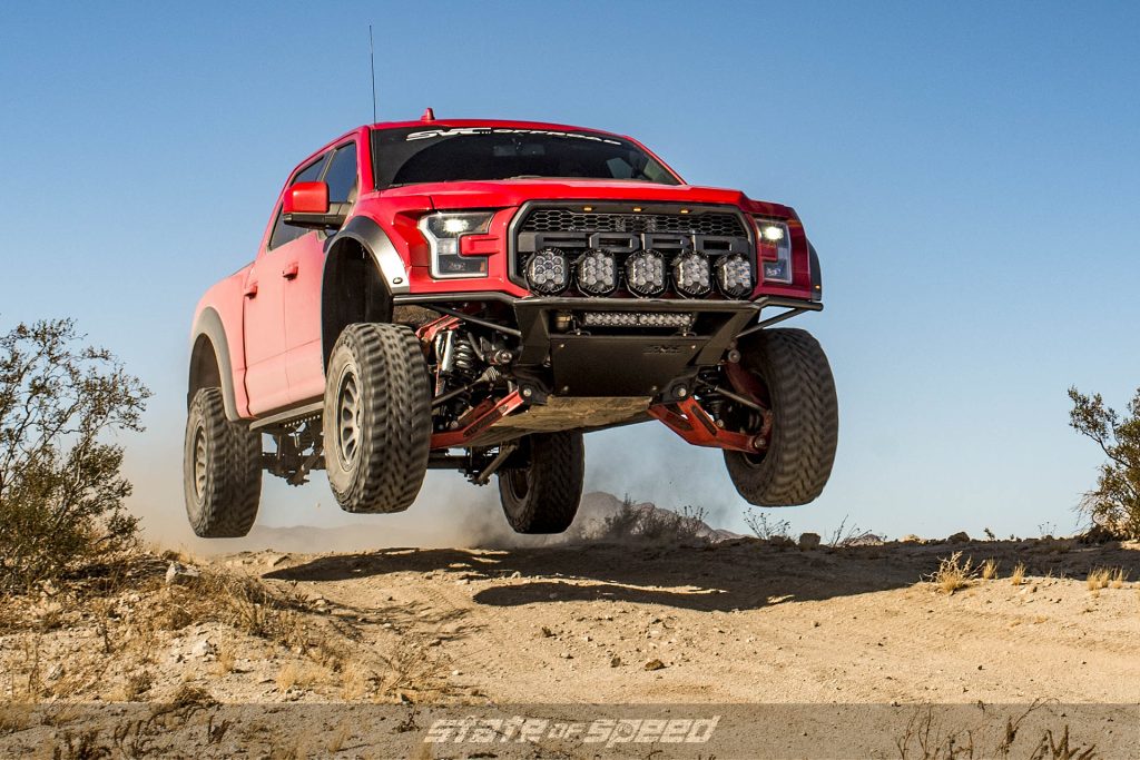 SVC Offroad Ford Raptor doing a jump