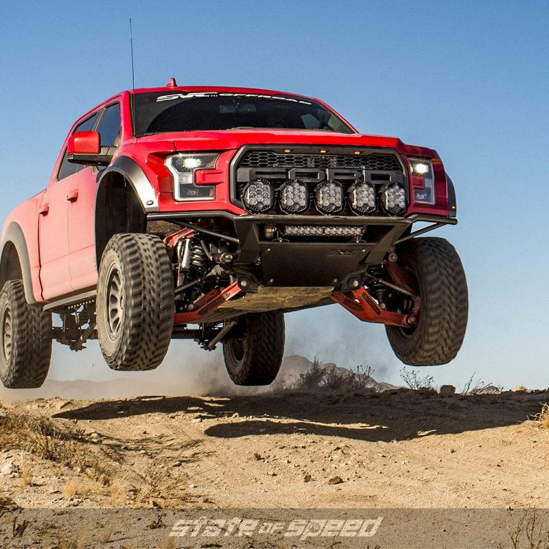 SVC Offroad Ford Raptor doing a jump