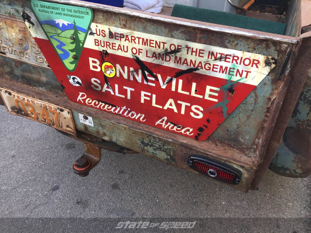 Rat rod at Bonneville Salt Flats