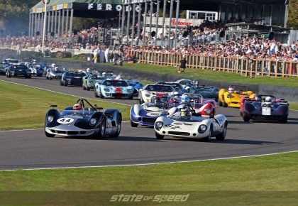 Classic car racing at Goodwood Revival