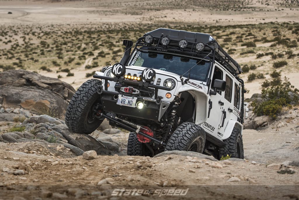 Jeep rock crawling