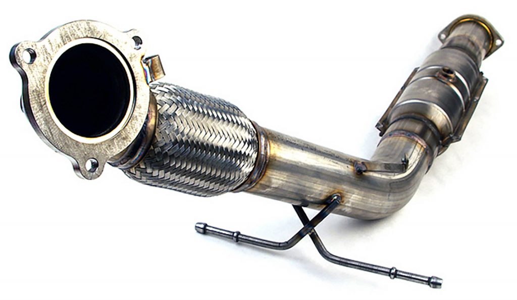 Downpipe with a catalytic converter 