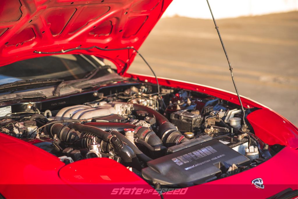 Mazda RX7 with a rotary engine