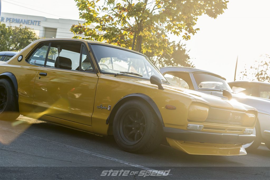 Classic Datsun at a car meet