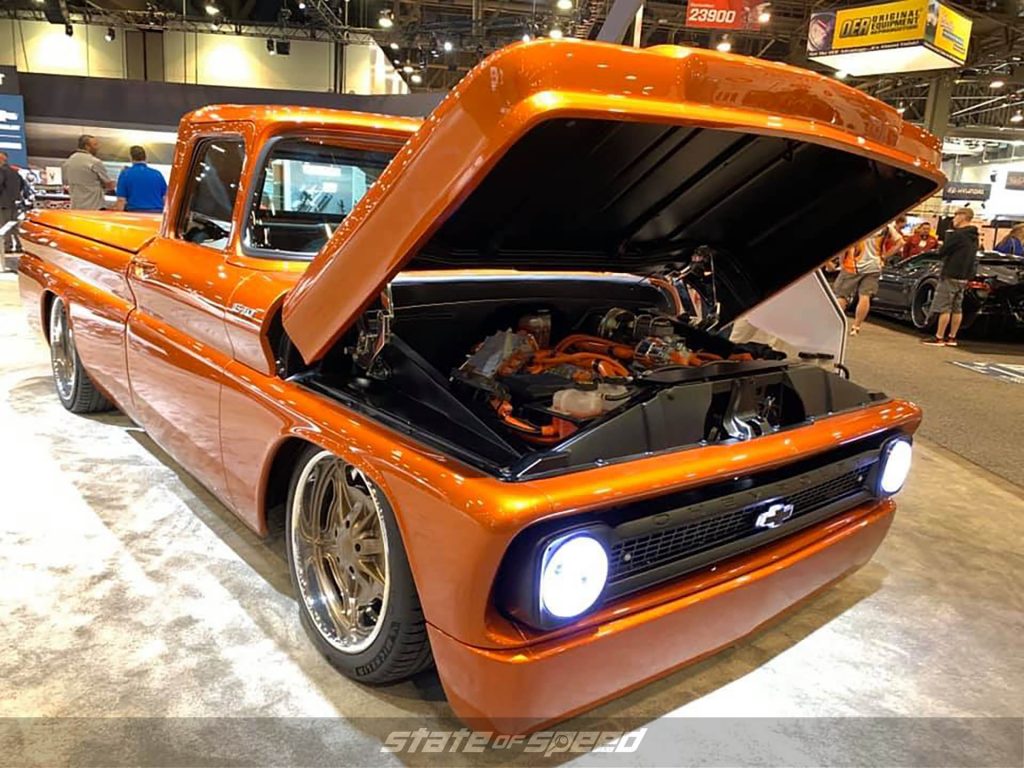 Chevy "E10" Electric C10 concept at SEMA