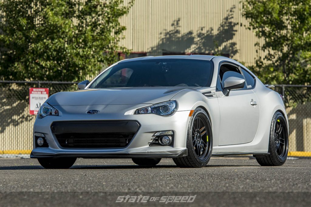 Subaru BRZ with turbocharger and milestar tires