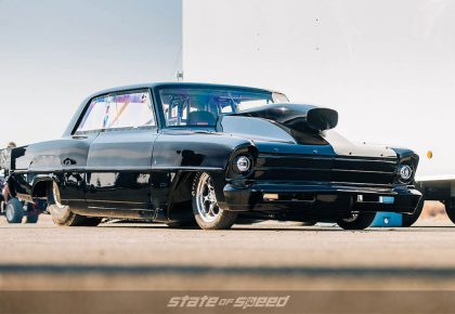 dragster with blower and nitrous kit