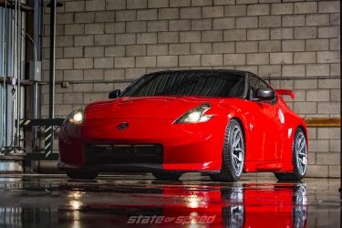 studio shot of 370z