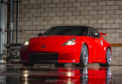 studio shot of 370z