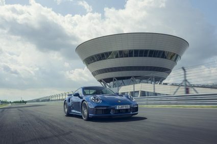 porsche on track