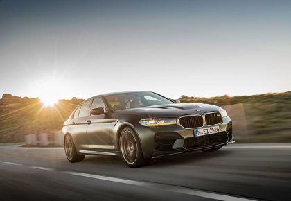 BMW M5 CS rolling shot