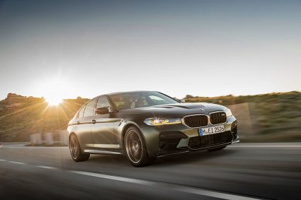 BMW M5 CS rolling shot