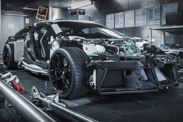 supercar being built