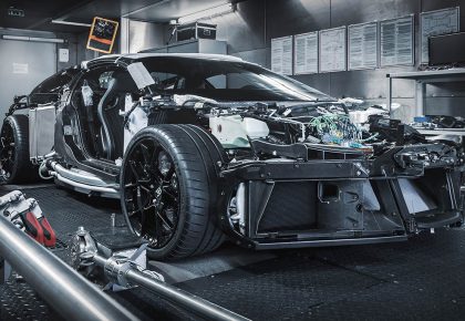 supercar being built