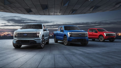 New Ford F150 Lightning electric pickup truck