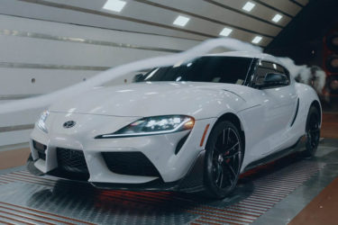 aerodynamic test toyota supra a91 cf edition