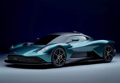 front shot of new aston martin