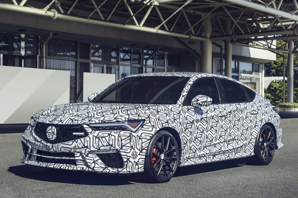 2024 Acura Integra in a testing facility