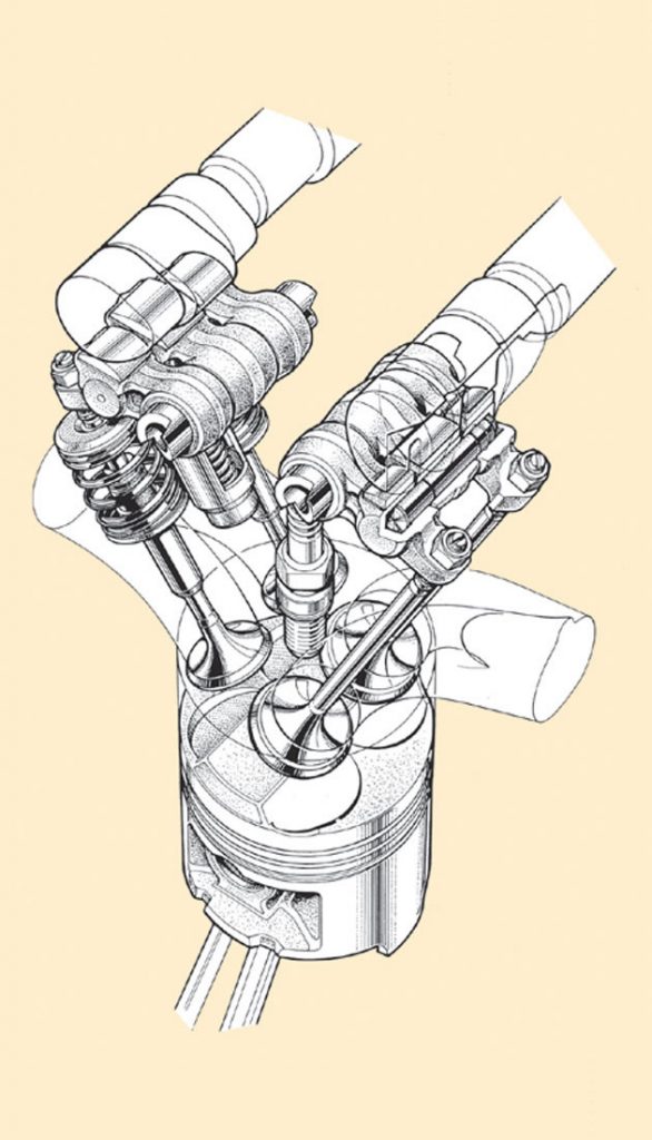 Illustration of the 3 cams used in the VTEC Engine