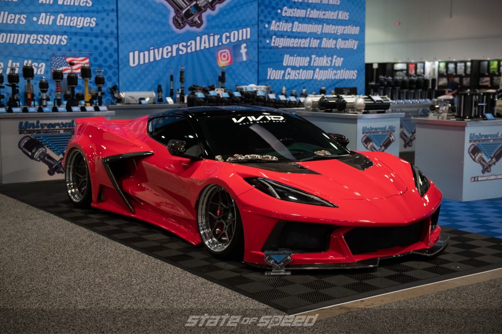 Vivid Auto Body C8 Corvette Carbon WIdebody at SEMA 2021