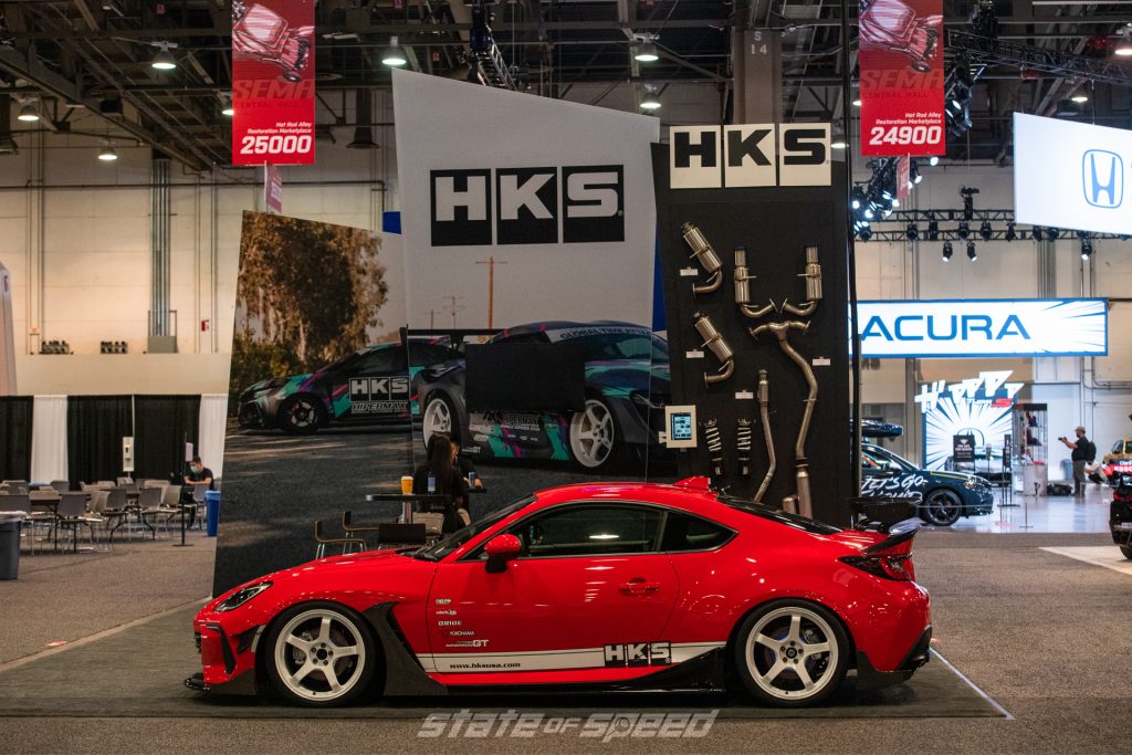 HKS Red GR86 BRZ at SEMA 2021