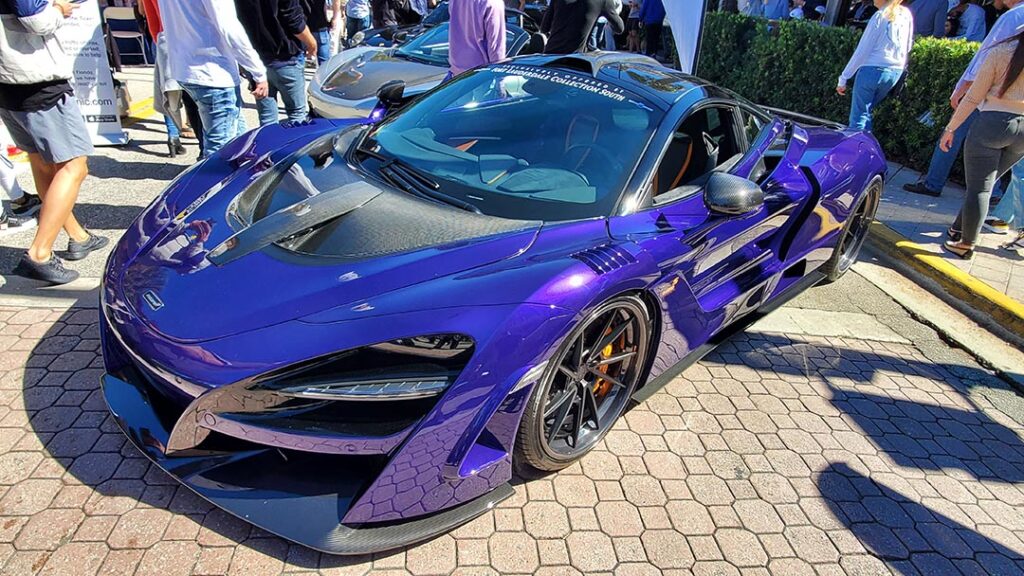 Purple Mclaren Novitec 720S N-Largo at Las Olas Takeover