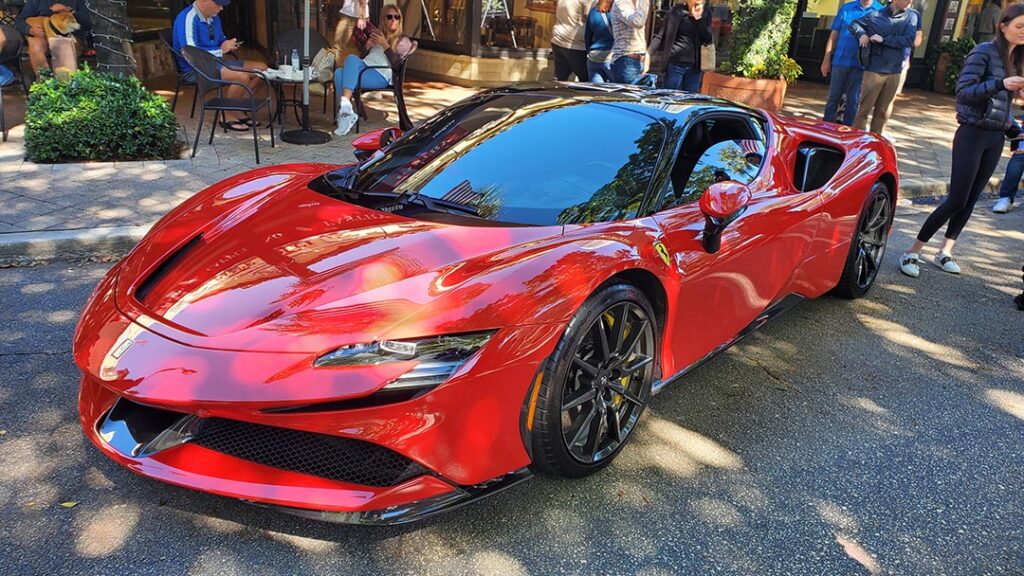 red ferrari sf90 stradale at Las Olas Takeover