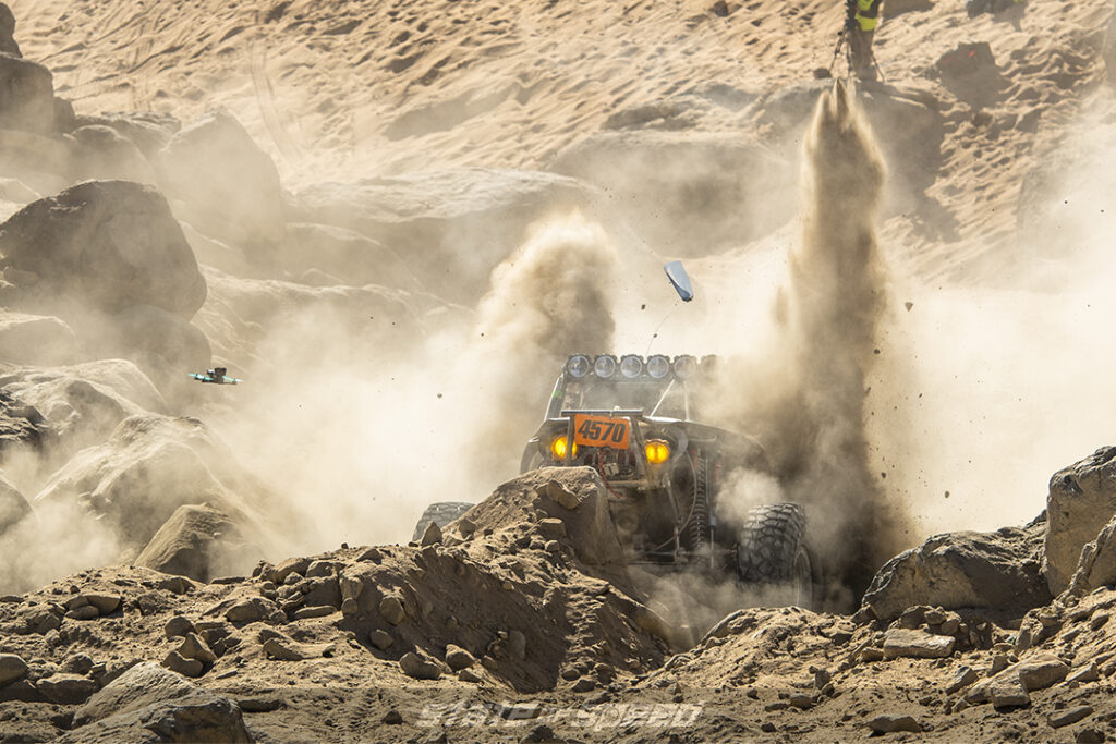 desert racer 4570 launches pillars of dirt at King of the Hammers 2022
