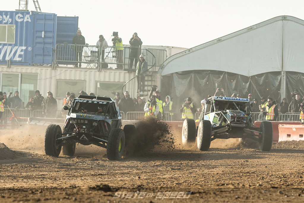 2 racers go head to head at King of the Hammers 2022