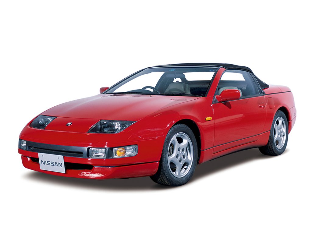 red fourth generation Nissan 300zx Z32 convertible 
