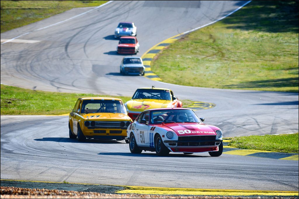 2018 Classic Motorsports Mitty at Road Atlanta. Nissan/Datsun is the 2018 featured marque.