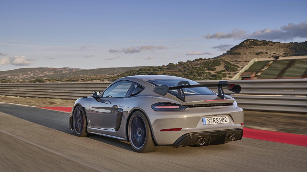 Grey 2023 Porsche 718 Cayman GT4 RS