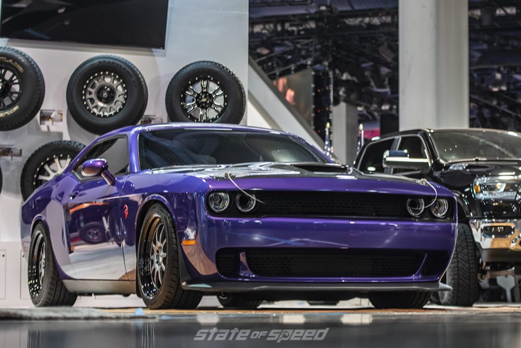 Purple Dodge Challenger SRT Demon