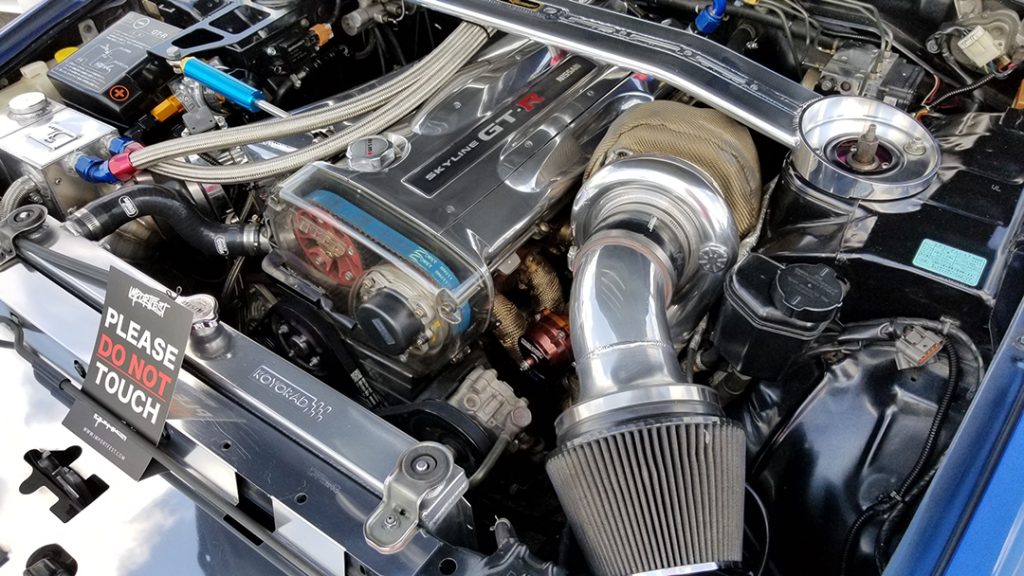 highly modified RB26 Engine in a nissan skyline gt-r
