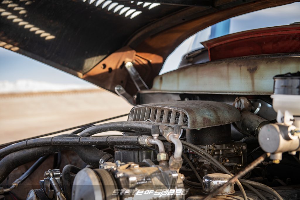 ford v8 engine in rusty hodson f600 dually in desert