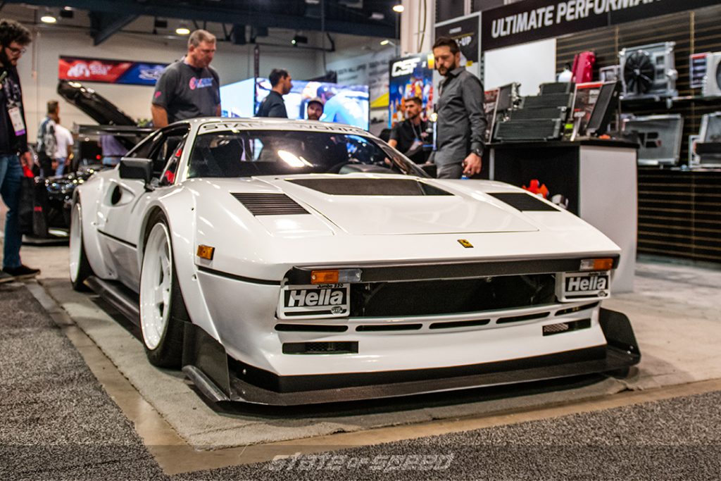 White Ferrari 288 GTO at SEMA 2022