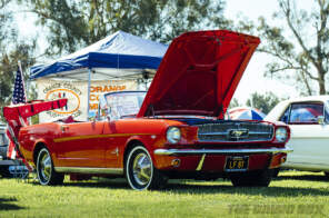 Friends of Steve McQueen Car Show, Red Mustang