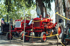 Friends of Steve McQueen Car Show Red Tractors