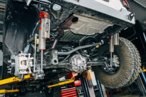 Modified Jeep JL Wrangler's undercarriage