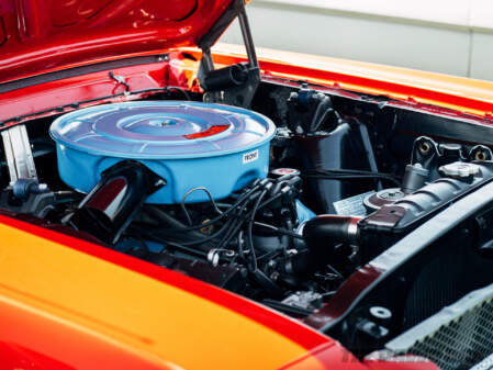 Engine shot of the 1964 1/2 Mustang