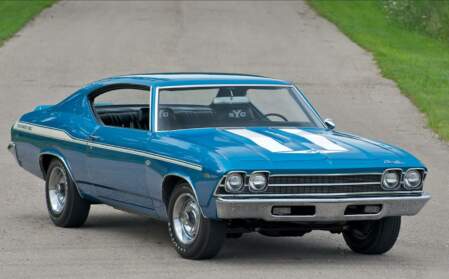 1969 Chevy Yenko Chevelle parked on a road