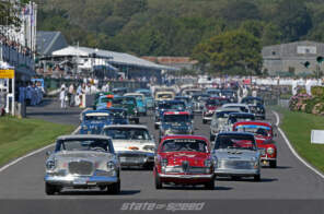 Grid full of classic cars