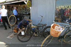 Motorized bicycle shop at Goodwood