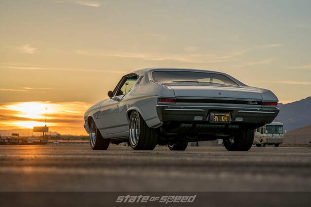 3rd Generation Chevy Chevelle at sunset