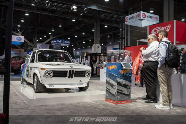 BMW 2002 on display for Hot Wheels and Eibach collaboration at SEMA show 2019