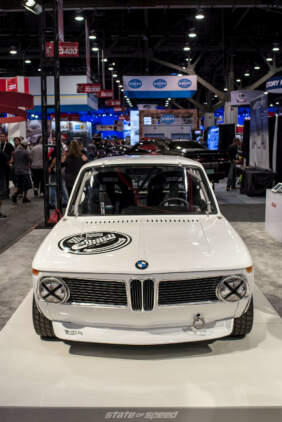 BMW 2002 on display for Hot Wheels and Eibach collaboration at SEMA show 2019
