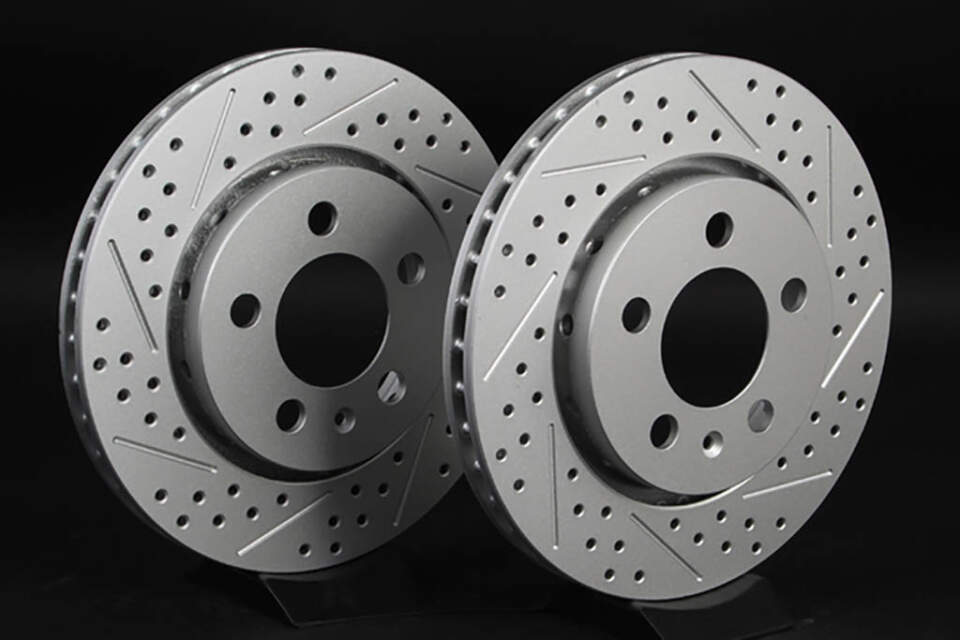 drilled and slotted rotors