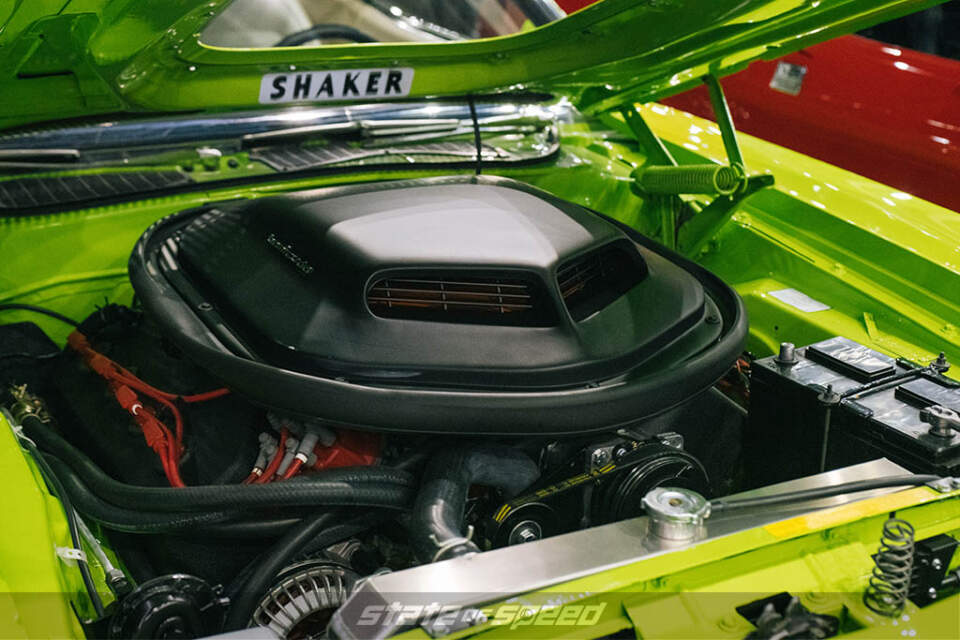 ’70 Plymouth Barracuda Custom Coupe engine